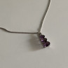Chain With Pendant Purple CZ