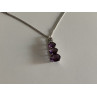 Chain With Pendant Purple CZ