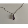 Chain With Pendant Purple CZ