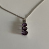Chain With Pendant Purple CZ