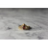 925 Sterling Silver Gold Plated Garnet Ring Size 5.5