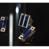 925 Sterling Silver Blue Alpanite SET (Ring & Earrings)