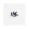 925 Sterling Silver Sapphires Ring Size 6.5