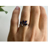 925 Sterling Silver Sapphires Ring Size 6.5