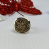 925 Sterling Silver Pyrite (Fool'S Gold) Ring Size 7