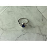 925 Sterling Silver Blue & White Sapphire Ring Size 6.5