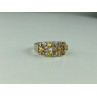 925 Sterling Silver Citrine & Quartz Ring Size 8.5