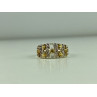 925 Sterling Silver Citrine & Quartz Ring Size 8.5