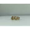 925 Sterling Silver Citrine & Quartz Ring Size 8.5