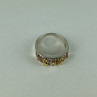 925 Sterling Silver Citrine & Quartz Ring Size 8.5