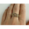 925 Sterling Silver Citrine & Quartz Ring Size 8.5