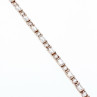 925 Sterlng Silver White/Colorless Spinel Bracelet Thailand Size 7.5 IN