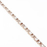 925 Sterlng Silver White/Colorless Spinel Bracelet Thailand Size 7.5 IN