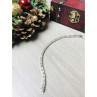 925 Sterlng Silver White/Colorless Spinel Bracelet Thailand Size 7.5 IN