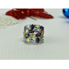 925 Sterling Silver Multi Gemstones Ring Size 6.5