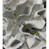 925 Sterling Silver Topaz & Peridot Bracelet Size 7.5 IN