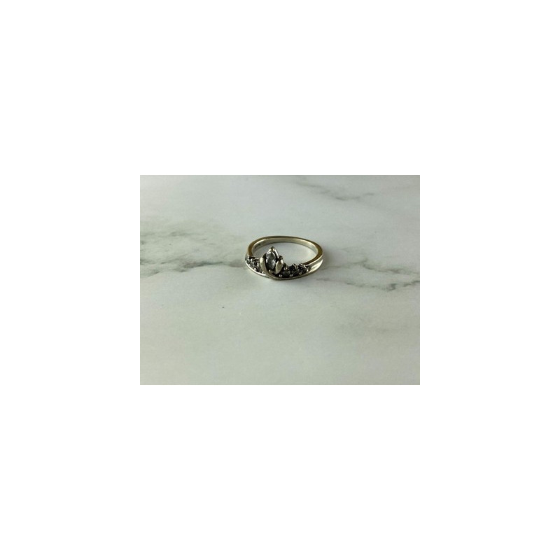 925 Sterling Silver White CZ Ring Size 5.5