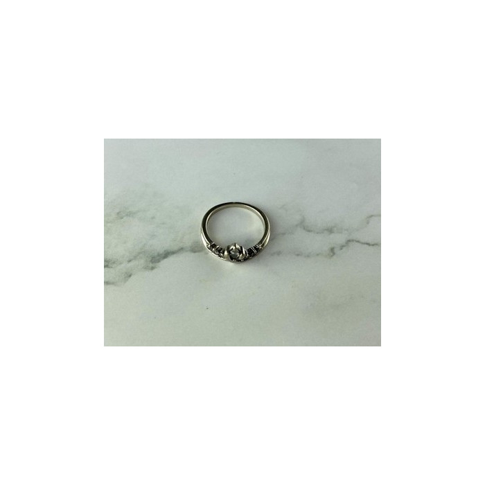 925 Sterling Silver White CZ Ring Size 5.5