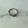925 Sterling Silver White CZ Ring Size 5.5