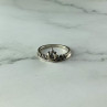 925 Sterling Silver White CZ Ring Size 5.5