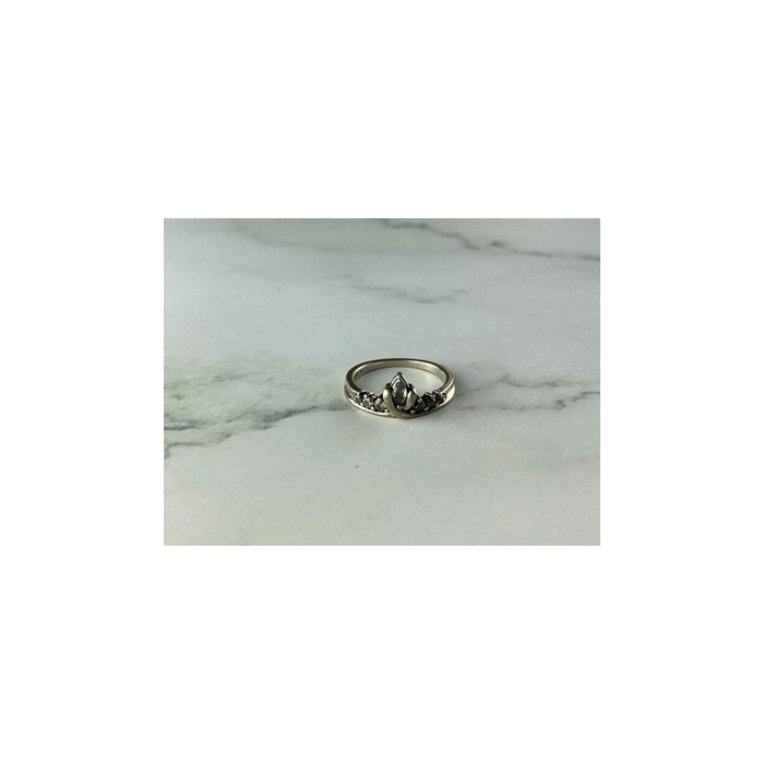 925 Sterling Silver White CZ Ring Size 5.5