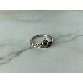 925 Sterling Silver White CZ Ring Size 5.5