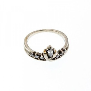 925 Sterling Silver White CZ Ring Size 5.5