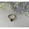925 Sterling Silver Black Spinel Ring Size 8.5