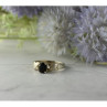 925 Sterling Silver Black Spinel Ring Size 8.5