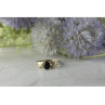 925 Sterling Silver Black Spinel Ring Size 8.5