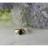 925 Sterling Silver Black Spinel Ring Size 8.5