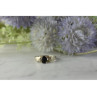 925 Sterling Silver Black Spinel Ring Size 8.5