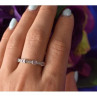 925 Sterling Silver Pink & White CZ Ring Size 10.25