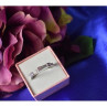 925 Sterling Silver Pink & White CZ Ring Size 10.25