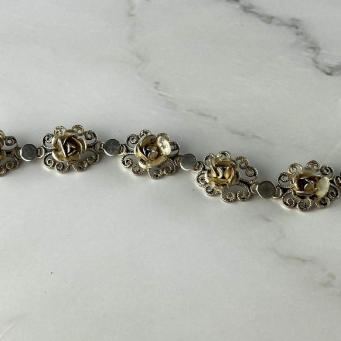 Vintage 925 Sterling Silver Bracelet Size 7 In