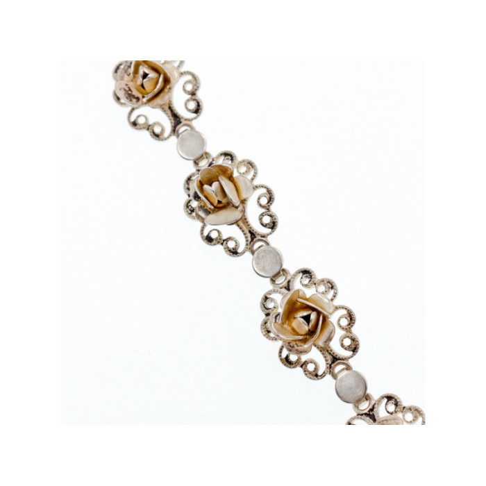 Vintage 925 Sterling Silver Bracelet Size 7 In