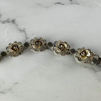 Vintage 925 Sterling Silver Bracelet Size 7 In