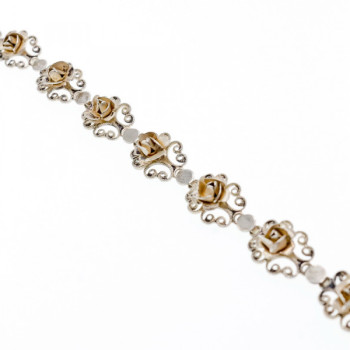 Vintage 925 Sterling Silver Bracelet Size 7 In