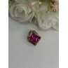 925 Sterling Silver Gold Plated Pink Topaz Pendant Length 0.80 Inch