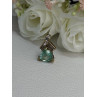 925 Sterling Silver Gold Plated Aquamarine & Beryl Pendant Length 0.76 Inch