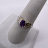 925 Sterling Silver Amethyst Ring Size 8