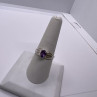 925 Sterling Silver Amethyst Ring Size 8