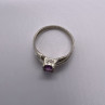 925 Sterling Silver Amethyst Ring Size 8
