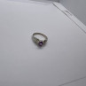 925 Sterling Silver Amethyst Ring Size 8