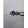 925 Sterling Silver Amethyst Ring Size 8