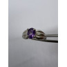 925 Sterling Silver Amethyst Ring Size 8