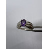 925 Sterling Silver Amethyst Ring Size 8