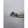 925 Sterling Silver Amethyst Ring Size 8