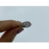 925 Sterling Silver White CZ Openwork Ring Size 9.5