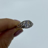 925 Sterling Silver White CZ Openwork Ring Size 9.5